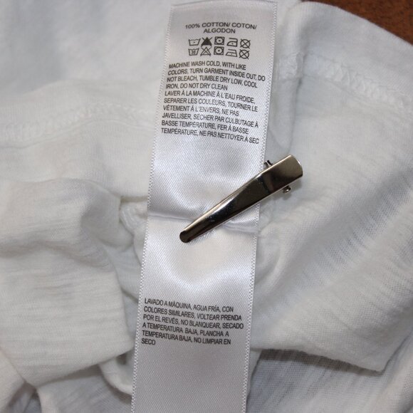 Lucky Brand White Floral Short Sleeve Top Size Medium NWOT - Picture 8 of 11